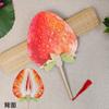 Leque redondo de frutas criativo melancia verão foto antiga leque de mão adereço leque pintado à mão laranja morango maçã leque