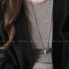 Collar de Gota de Agua de Metal para Mujer Nueva Cadena para Suéter Lujo Accesible Nicho Gama Alta Cadena de Hueso de Serpiente Apilada Cadena de Clavícula Accesorios