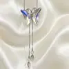 Cadena para Suéter de Collar Largo Geométrico, Accesorio de Lujo de Alta Gama, Versátil y de Moda, Colgante de Perla para Otoño e Invierno