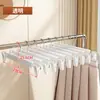 Colgador de Pantalones y Pinzas para Uso Doméstico, Organizador de Pantalones Específico para Armario, Colgador de Almacenamiento y Secado sin Marcas para Faldas JK