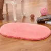 Alfombra de Piso Absorbente Oval Gruesa para Puerta de Baño, Entrada de Dormitorio Antideslizante, Entrada de Cocina y Baño Felpudo para Pies