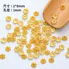 Accesorios para Joyería DIY Aleación Chapado en Oro Tapa de Flor Soporte de Flor Separador de Cuentas Material para Pulsera Collar Hecho a Mano