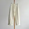 [Calça Larga Quente de Lã para Inverno] Nova Coleção Outono/Inverno 2026 Feminina: Calças Casuais de Lã Engrossada de Perna Reta e Perna Larga