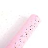 Suministros para Floristería al por Mayor: Malla de Tul con Estrellas y Lunas Estampadas en Dorado para Ramo, Tul Floral con Lentejuelas para Envolver, Encaje para Empaque de Flores Frescas