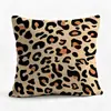 Funda de almohada con estampado de leopardo en forma de corazón, superventas transfronteriza, funda de cojín para sofá de casa de Amazon con estampado de animales vintage