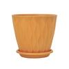 Conjunto de Vasos de Flores Espessos Corrugados de PP 4/6 polegadas com Prato - Mais Vendido da Amazon em Estoque Atacado