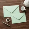 Envelopes de papel kraft artísticos multicoloridos, espessura 120g, selo em V, especiais para papel de carta, cartões de felicitações, convites, rosa/