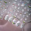 Adesivos de Unha Coloridos e Feéricos Populares do Xiaohongshu com Tema de Gato com Adesivo Traseiro para DIY, Melhoram a Pele e Trazem Boa Sorte