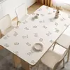 Jogo Americano Simples de Desenho Animado Impermeável à Prova de Óleo Resistente ao Calor Lavável Toalha de Mesa Modelo Novo 2025 Capa de Mesa de Centro Tapete de Proteção para Mesa