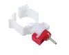 Bebedero para pollos con válvula de bola integrada y clip, nipple bebedero automático para pollitos, clip de acero para cría con bola de acero
