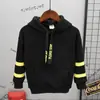 Suéter con capucha de letras coreanas nuevo de invierno 2018 suéter con felpa D1241 pantalones con felpa D1242 D1235