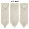 Conjunto de Sete Peças de Peruca Transfronteiriça Extensões de Cabelo Clip-In 16 Clipes Fibra Sintética Extensões de Cabelo Liso Clip in Hair