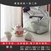 Conjunto de Chá Banana Pintado à Mão Estilo Chinês com Uma Bule e Duas Xícaras, Bolsa de Pano Portátil, Chá ao Ar Livre, Conjunto de Chá de Viagem de Luxo Leve de Alto Valor