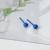 Venta al por mayor de fábrica Pendientes de botón redondos de cerámica de 4 mm Material nuevo Zirconia Cerámica Pendientes de botón para piercing en la oreja