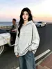 Sudadera con capucha bordada de marca europea y americana personalizada de moda para otoño e invierno, top holgado, traje deportivo casual de moda de calle de nicho