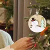 Colgantes de madera para decoración navideña, manualidades, árbol de Navidad, fiesta, decoración navideña, bricolaje, decoraciones con virutas de madera