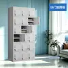 Gabinete metálico de almacenamiento de 24 puertas personalizado por el fabricante para talleres y gimnasios, con cerradura, engrosado y a prueba de óxido, casillero para personal con estantes