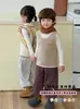 Roupa Infantil Jaqueta Outono e Inverno Novo Estilo Colete Quente para Bebê Classe a Meninos e Meninas Colete Pulôver