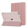 Adecuado para funda protectora iPad mini6 funda rígida de PC transparente plegable en tres partes funda de cuero plana para iPad 10 2022 hibernación