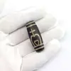 Estilo Étnico Retro Ágata Dzi Dios de la Riqueza Dzi Perla Superior Ágata Roja Negra Envejecida Diente de Tigre Perla Barril Nueve