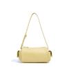 Bolsa Feminina de Couro Genuíno Modelo 2026, Design de Nicho, Bolsa com Porta-Canetas de Couro Genuíno, Bolsa de Ombro, Mini Bolsa Quadrada, Estilo de Trabalho de Alta Qualidade
