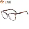Nueva moda europea y americana caja de mariposa costura de color contrastante espejo plano de diamante marco grande de múltiples lados espejo de tendencia T22120
