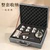 Set de Té Kung Fu de Titanio Puro de Lujo en Caja de Regalo Cafetera de Oficina de Gama Alta para Personas Mayores Regalo Navideño