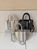Bolso de Mano Moderno para el Trabajo, Colorido Tejido Primavera/Verano Elegante Nuevo Modelo 2026, Bolso Cubo Color-Block para Vacaciones para Mujeres