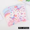 Kit de Materiales DIY de Papel de Seda de Mariposa para el Día de Año Nuevo Mariposa Hecha a Mano Hueso Batik Material para Bolsa Kit de Herramientas Papel de Seda Floral