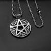 Collar de cruz retro de marca de moda para hombre, cadena de suéter de acero de titanio con estrella de seis puntas y personalidad, accesorios para saltos de discoteca Hip Hop
