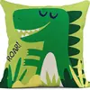 Funda de Almohada de Lino Super Linda de Dibujos Animados Más Vendida Transfronteriza de Amazon Cojín Impreso Digitalmente Almohada para Sofá Cama Diseño Simple
