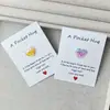 Abraço de Bolso DIY Transfronteiriço Coração de Costura de 3 Cores Resina Presente Item Mini Decoração Cartão de Bênção para Volta às Aulas