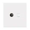 Tipo 86 Pared Ultra-Delgado Placa Grande Enchufe de Interruptor PC Blanco Hotel Panel de Interruptor de Luz Oculto Suministro Transfronterizo