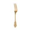 Faca, garfo e colher de aço inoxidável 304 transfronteiriços Estilo de corte retrô dourado Faca de bife de mesa ocidental e garfo Estilo de relevo europeu