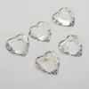 Rhinestones Acrílicos Transparentes en Forma de Corazón de 30 mm, Cristal de Imitación en Forma de Corazón de Fondo Plano, Accesorios para Decoración DIY con Gancho al por Mayor