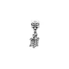 Colgante de aleación para joyería DIY venta caliente transfronteriza 86 colgante de llavero de pluma de amor de plata antigua joyería