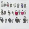 Atacado de Fábrica Vários Tipos de Caixas Cofre com Cadeado para Caderno, Bolsas com Cadeado, Cadeados Mini em Formato de Coração para Diário