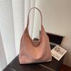 Bolso Cruzado Estilo Coreano Bolso de Gamuza Nuevo para Mujer Versátil Transfronterizo Bolso de Hombro Retro Gran Capacidad Bolso Tote para Viajar