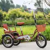 Triciclo para Personas Mayores Yashidi Bicicleta Pequeña Ligera Bicicleta de Movilidad Humana Triciclo con Pedales para Adultos Mayores