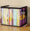 Bolsa de almacenamiento portátil transparente a prueba de polvo para libros de estudiante, impermeable, resistente y duradera, para organizar ropa y artículos varios en el escritorio