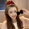 Pasador de Pelo con Lazo Tridimensional Moda Nuevo Año Tocado Lazo de Terciopelo Pinza Superior Pasador para Bebé Clip de Pico de Pato Otoño e Invierno