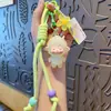 Pingente chaveiro Original genuíno Ovelha Emburrada Crown, pelúcia de ovelhinha, acessório para bolsa e roupa feminina, chaveiro de pequeno presente