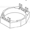 Base de Anillo Magnético de 19.6 mm Base de Inductor 104 Base Base