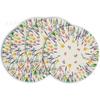 TEMU Mantel Redondo Explosivo de Primavera Patrón de Flores Lavanda Material de Lino Mantel Decorativo Americano de Primavera