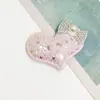 Lentejuelas con Forma de Corazón Brillantes Ultrasónicas con Lazo de Perlas, Accesorios para el Cabello Hechos a Mano para Bricolaje, Decoraciones para Zapatos y Sombreros, Adornos para Ropa
