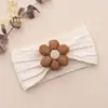 Diadema para la Fontanela de Bebé Europea y Americana Joyería para la Cabeza de Flor de Cinco Pétalos para Niñas Diadema Infantil Color Morandi
