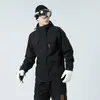 Chaqueta 3 en 1 de moda para exteriores para mujer, chaqueta de esquí gruesa con capucha para invierno, chaqueta impermeable y cortavientos para montañismo para hombre