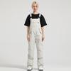 Pantalones de esquí de invierno para mujer, de una sola tabla, resistentes al viento, impermeables y resistentes al desgaste, para exteriores, de doble tabla, ropa de trabajo, traje de esquí de una pieza con tirantes.