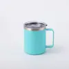 Caneca de Café de Escritório com Alça 12oz Transfronteiriça, Copo de Água Térmico, Copo Portátil Simples para Manter o Frio ao Ar Livre, Presente Corporativo