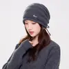 Gorro de punto moderno y versátil con forro polar, estilo coreano simple y dulce, adecuado para ir al trabajo, otoño e invierno, cálido y favorecedor, gorro para mujer